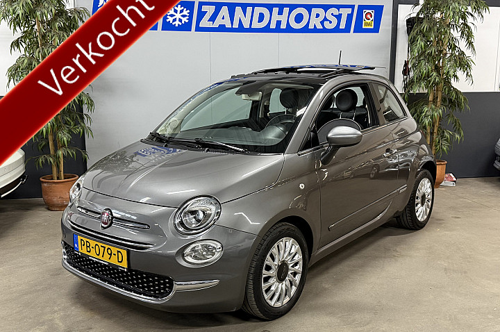Fiat 500 0.9 TwinAir Turbo Lounge // Navi // Panodak // Lm velgen Verkocht!!!